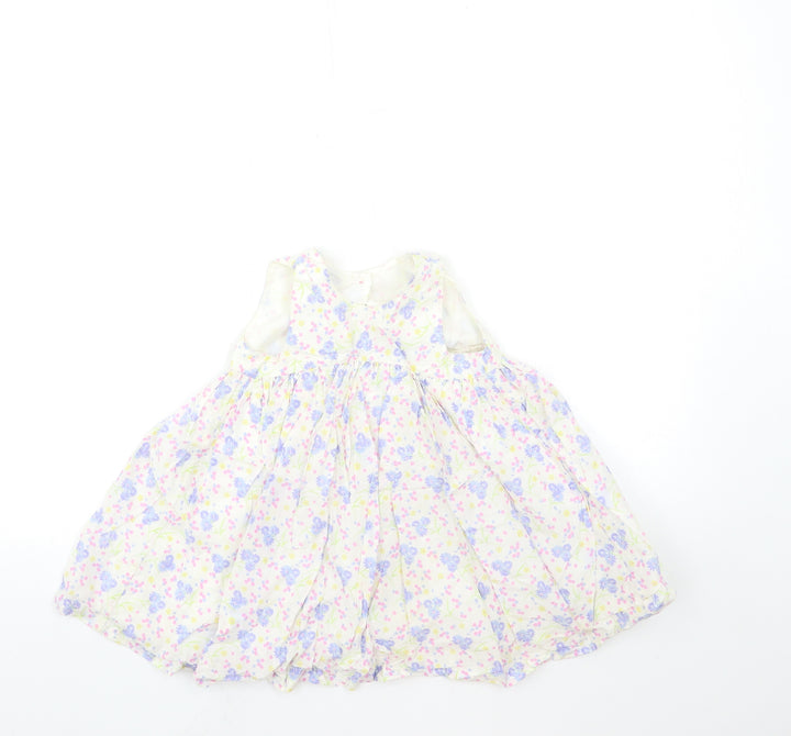 Mothercare Baby White Floral Fit & Flare Size 12-18 Months