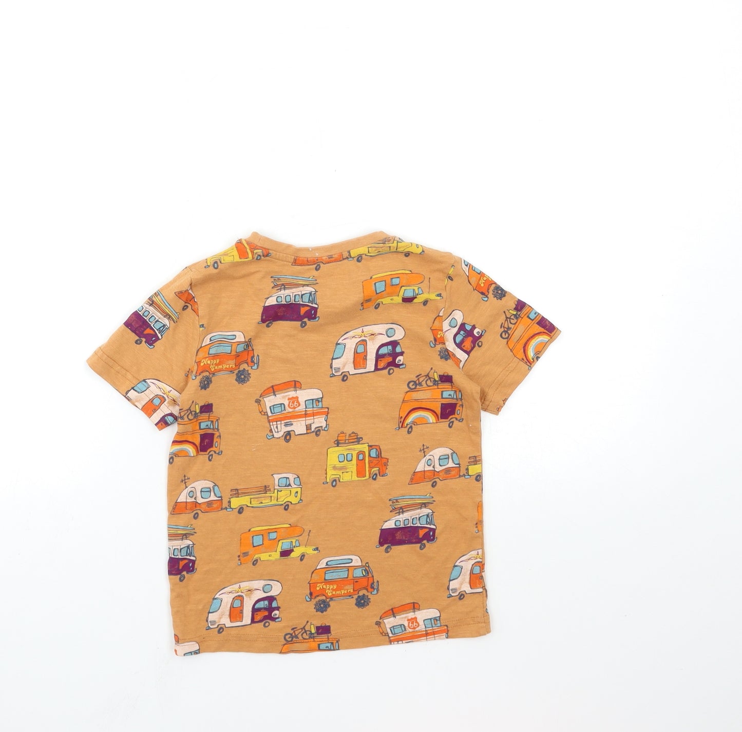 TU Baby Brown   Basic T-Shirt Size 24 Months  - Happy camper