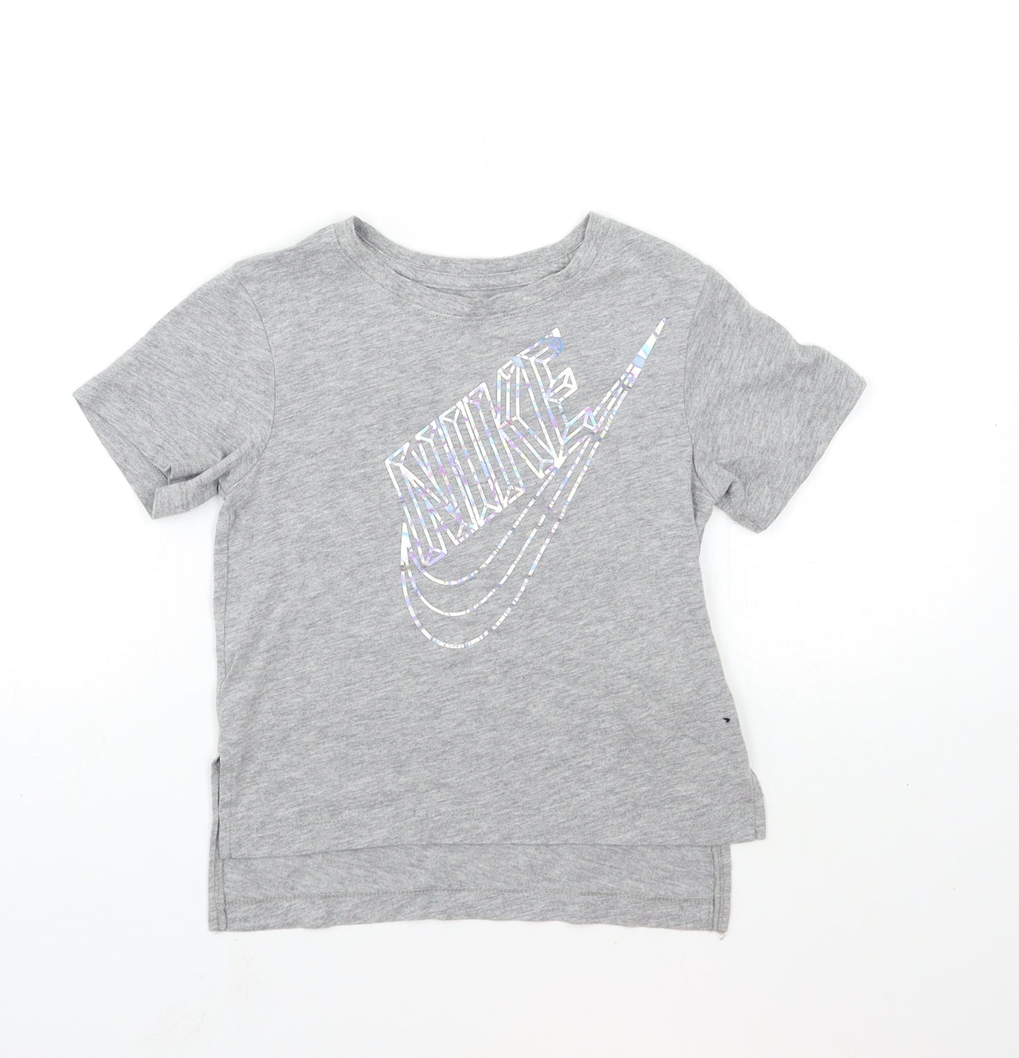 Nike Girls Grey   Basic T-Shirt Size 4-5 Years