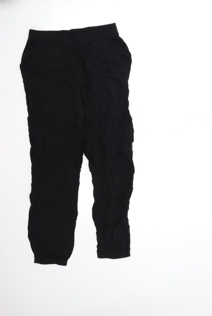 Atmosphere Womens Black Trousers Size 10 L25 in