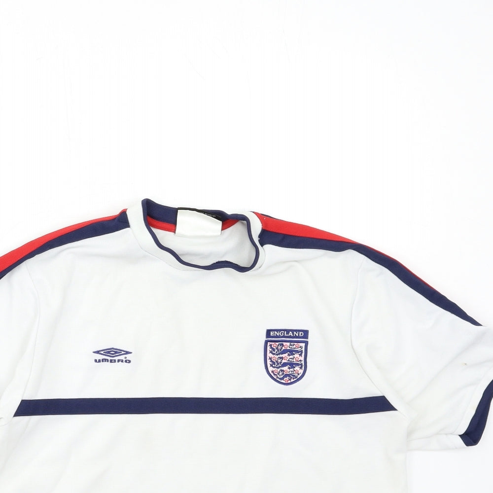 England FC Mens White   Basic T-Shirt Size M
