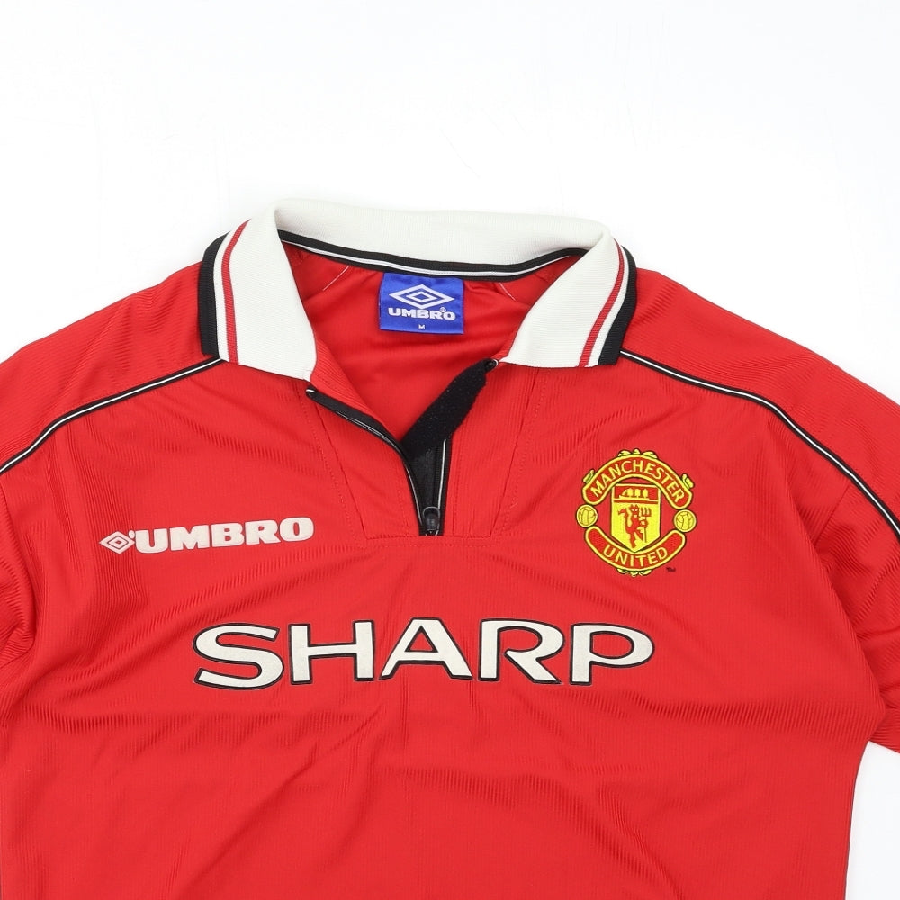Manchester City FC Mens Red   Basic T-Shirt Size M