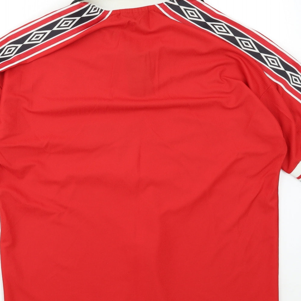 Manchester City FC Mens Red   Basic T-Shirt Size M