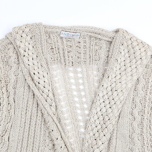 M&S Womens Beige   Cardigan Jumper Size 10