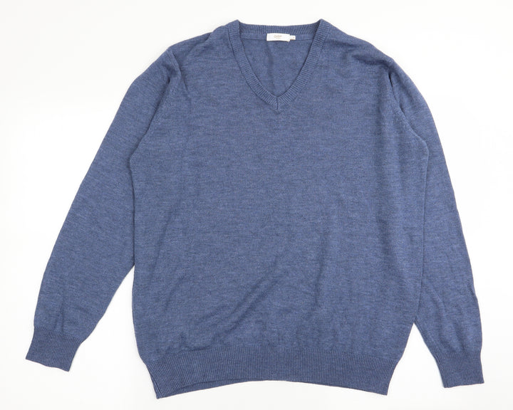 Cotton Traders Mens Blue Pullover Jumper Size M
