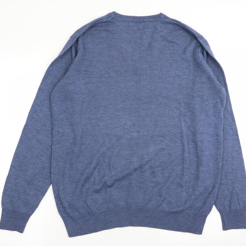 Cotton Traders Mens Blue   Pullover Jumper Size M