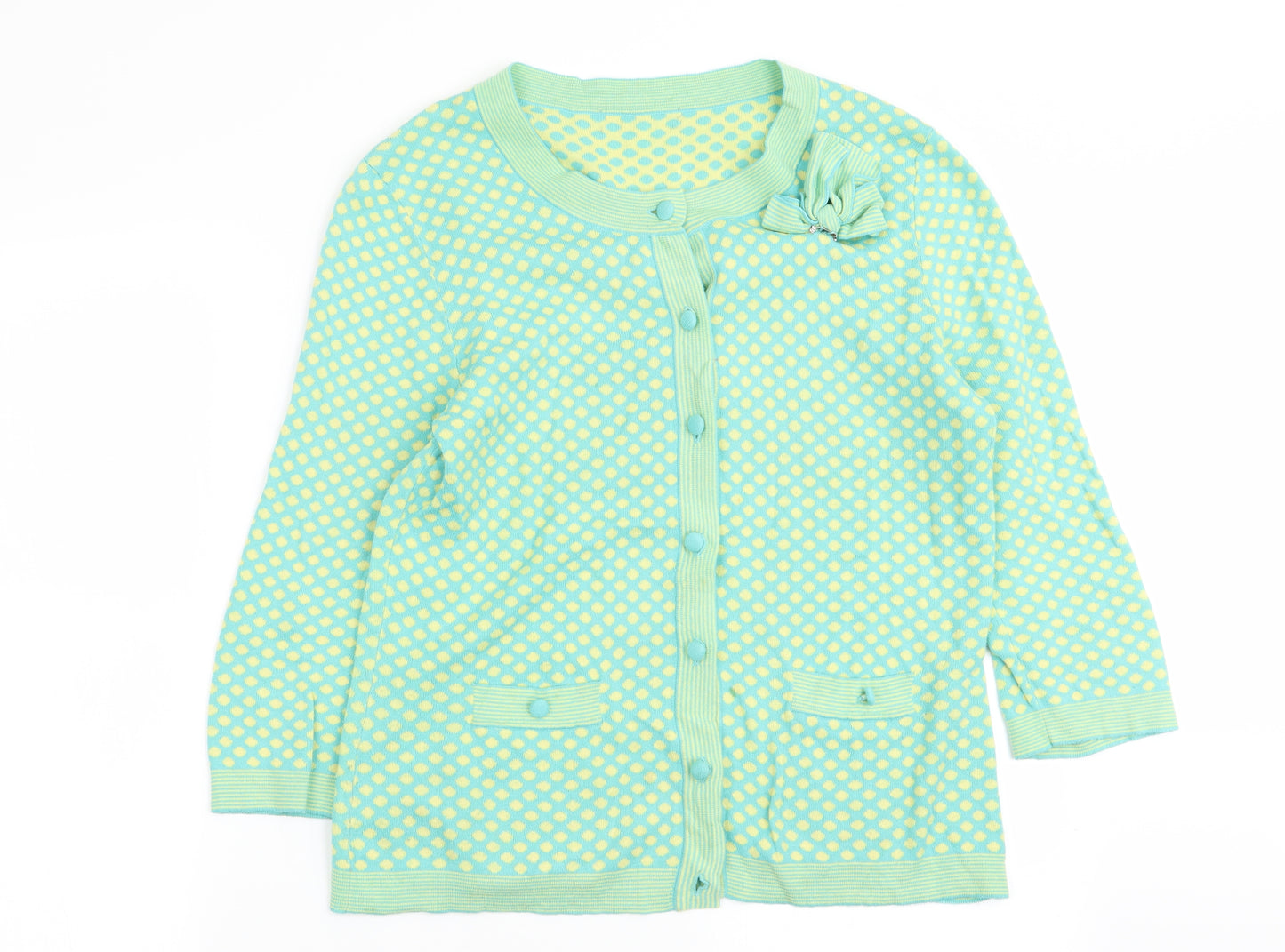 Per Una Womens Multicoloured Polka Dot  Cardigan Jumper Size 12
