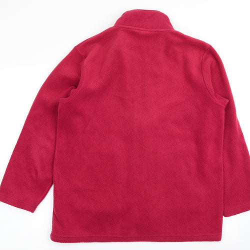 Daxon Womens Red   Full Zip Jumper Size 14