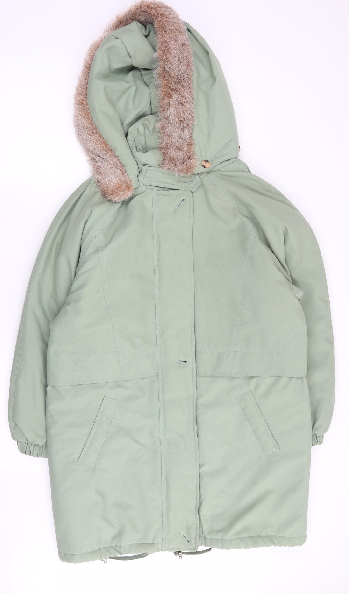 Asda George Womens Green   Parka Coat Size S