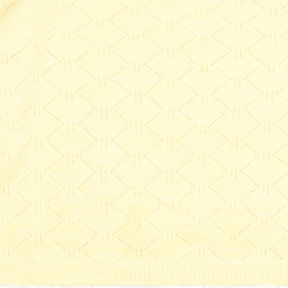 F&F Girls Yellow Geometric  Pullover Jumper Size 11-12 Years