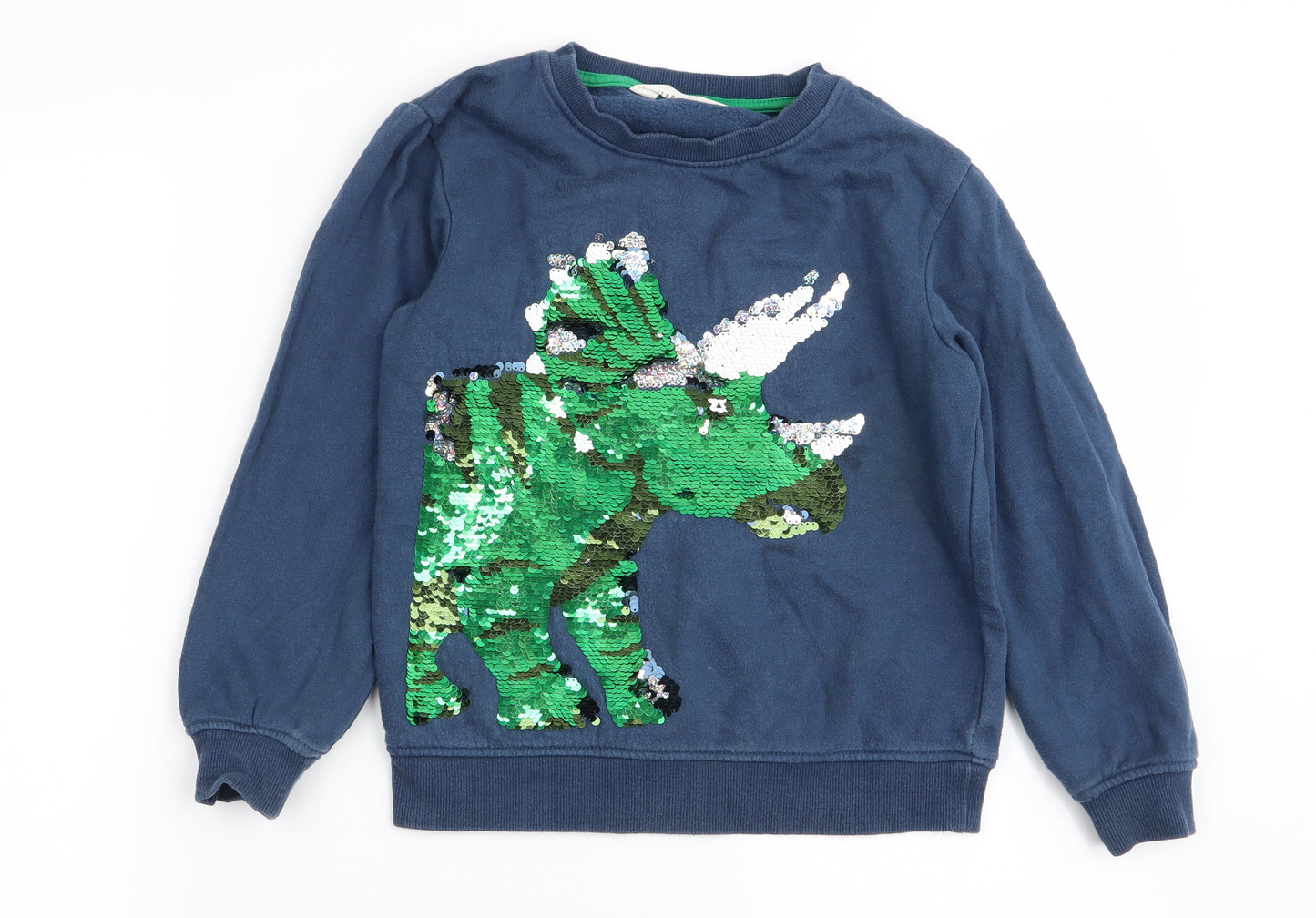 H&M1 Girls Blue   Pullover Jumper Size 7-8 Years