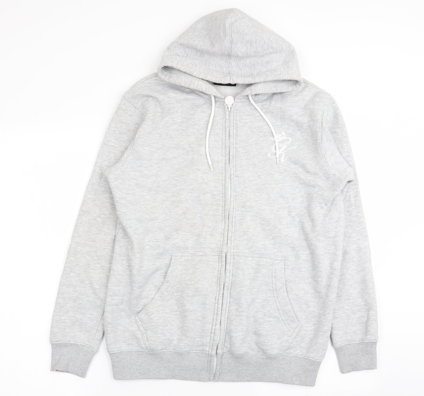 Gym King Mens Grey   Full Zip Jumper Size M