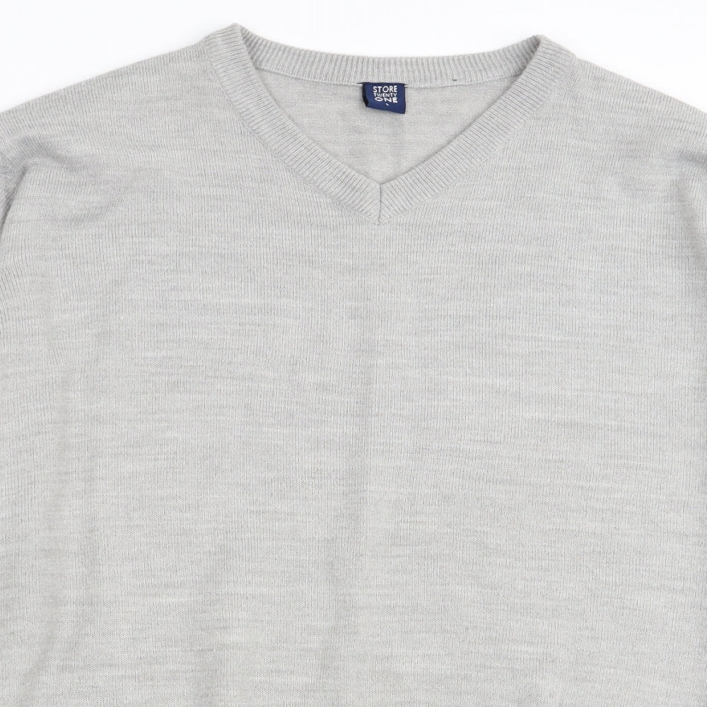 store twenty one Mens Grey   Pullover Jumper Size L