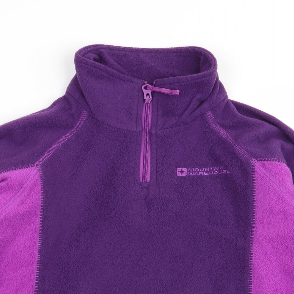 Mountain Warehouse Girls Purple   Pullover Jumper Size 3-4 Years