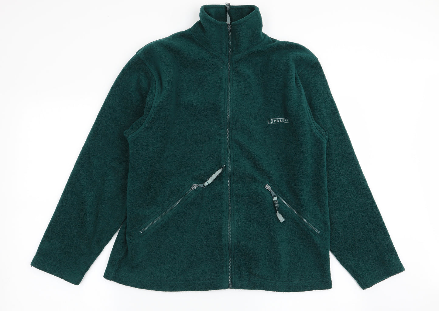 exposure Mens Green   Full Zip Jumper Size S