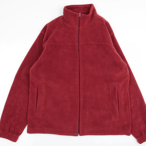 EWM Mens Red   Full Zip Jumper Size S