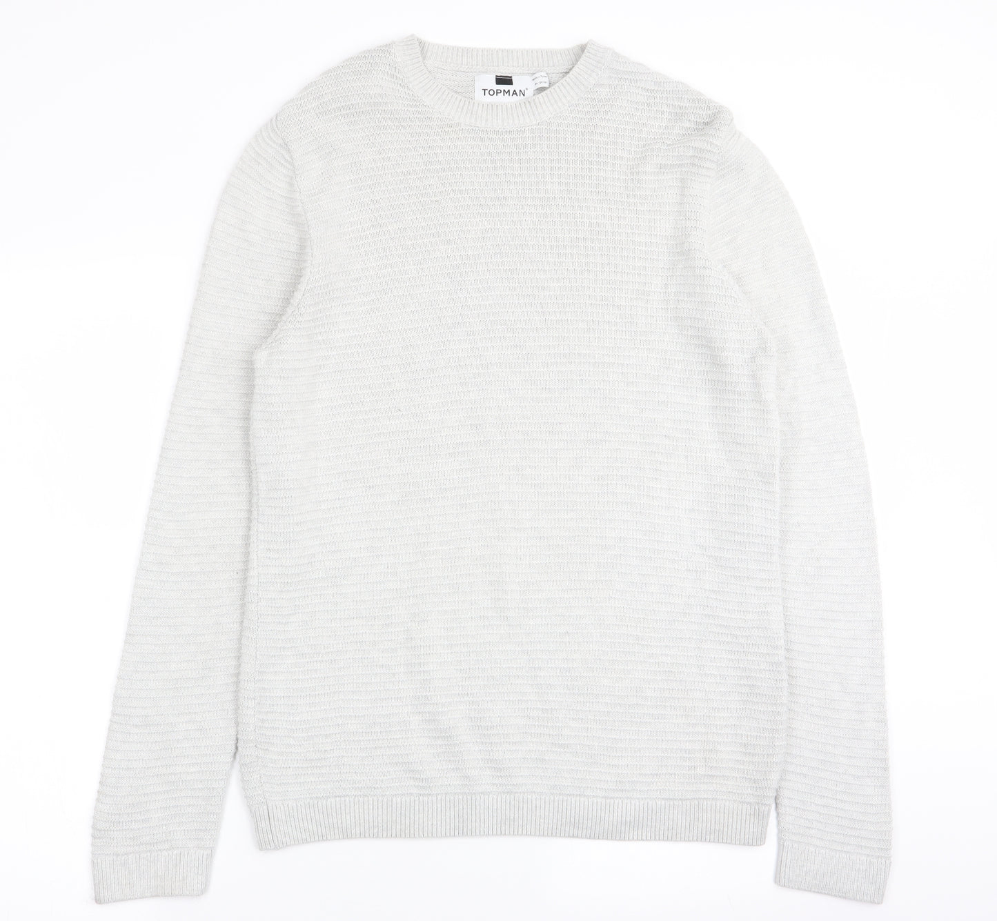 Topman Mens Grey   Pullover Jumper Size M