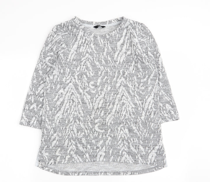 F&F Womens Multicoloured Geometric Pullover Jumper Size 12