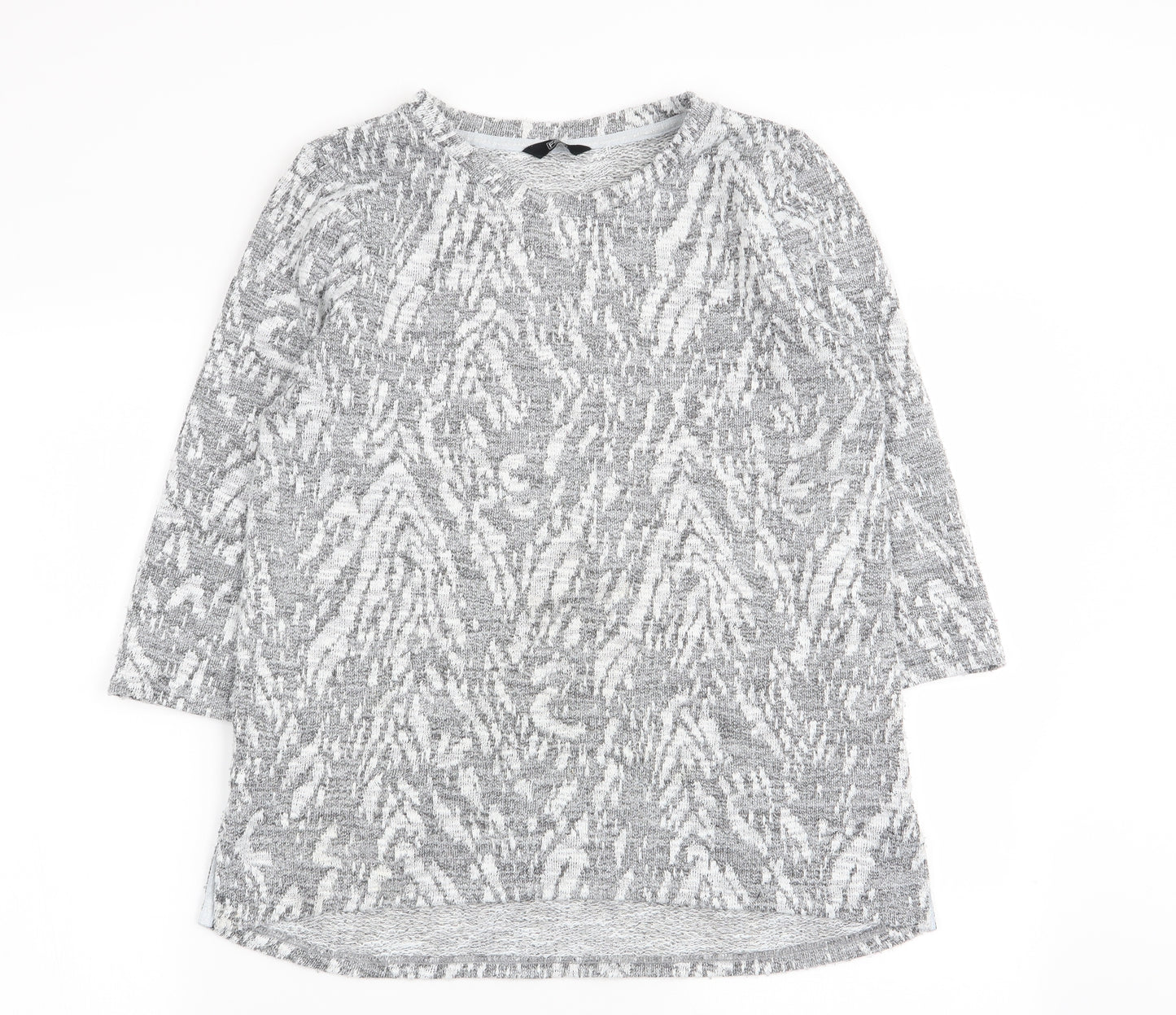 F&F Womens Multicoloured Geometric  Pullover Jumper Size 12