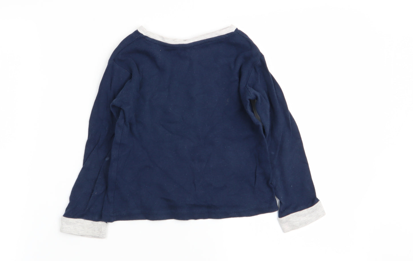 Primark Boys Blue Solid   Pyjama Top Size 2-3 Years