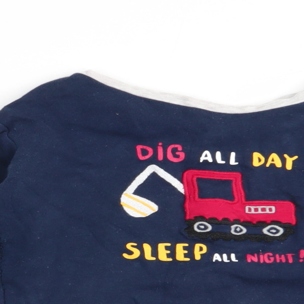 Primark Boys Blue Solid   Pyjama Top Size 2-3 Years