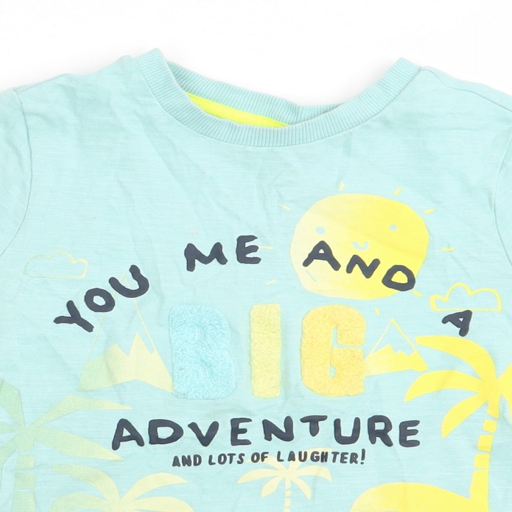 F&F Boys Green   Basic T-Shirt Size 2-3 Years