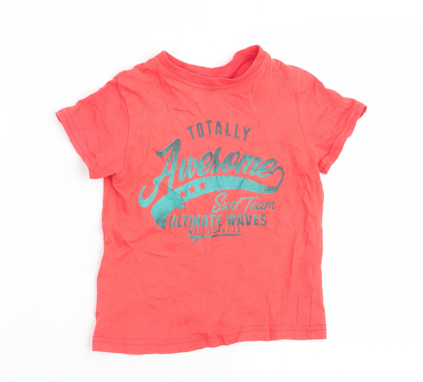 Primark Boys Orange   Basic T-Shirt Size 2-3 Years