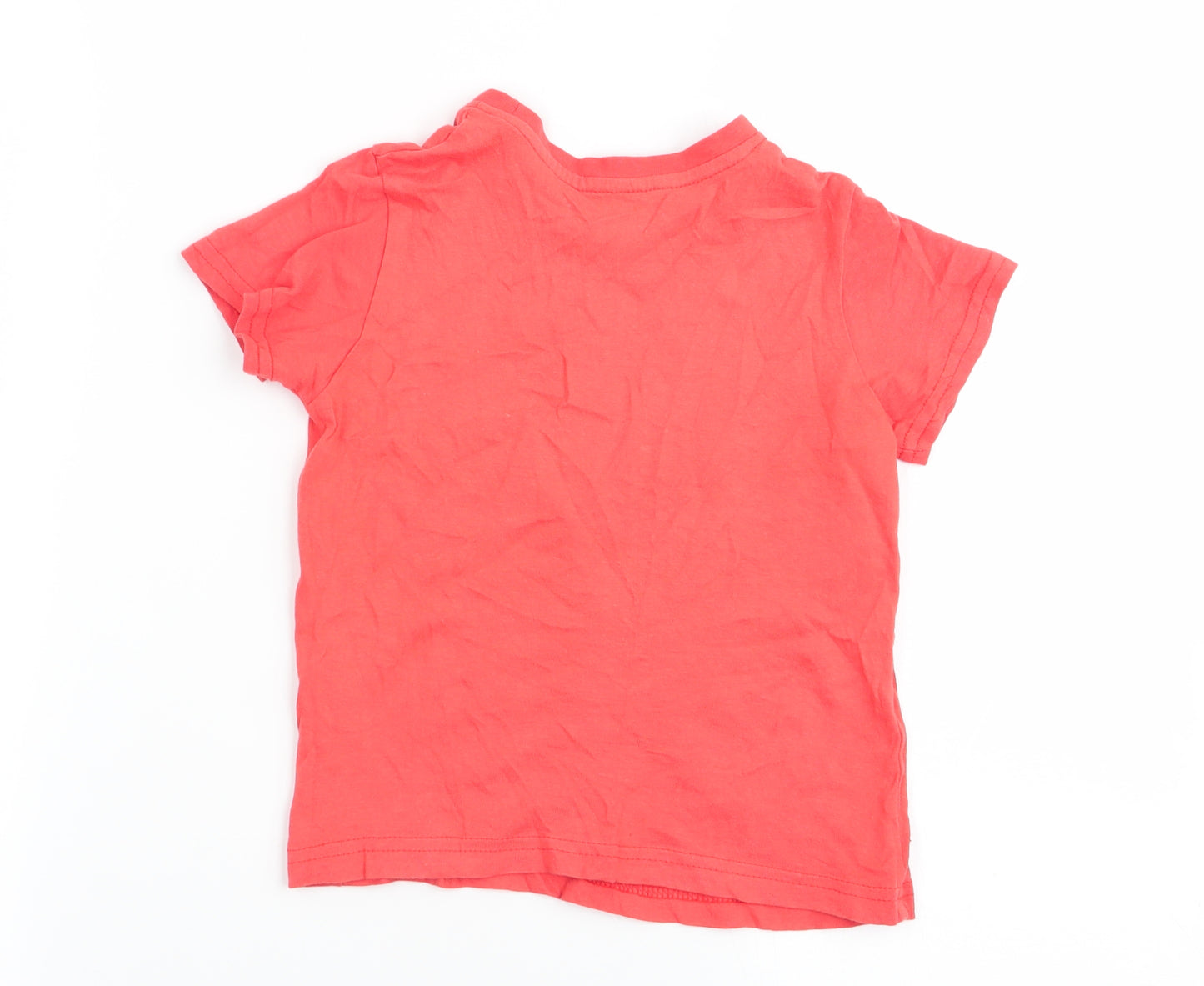 Primark Boys Orange   Basic T-Shirt Size 2-3 Years