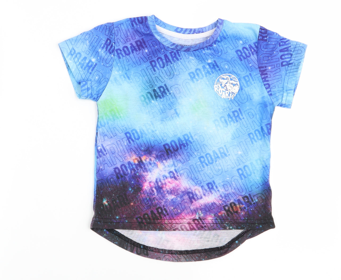Primark Boys Multicoloured Geometric  Basic T-Shirt Size 2-3 Years