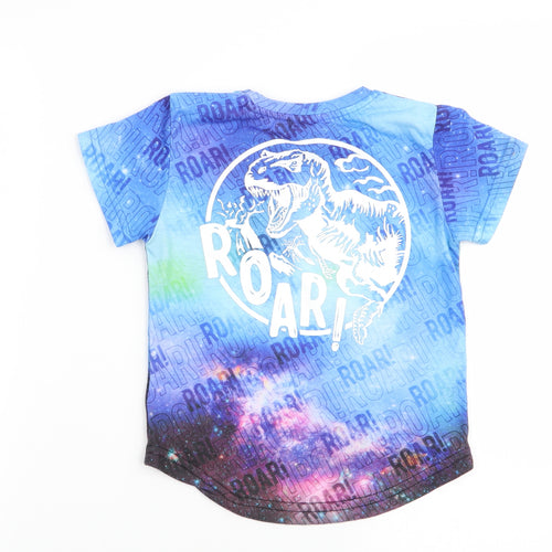 Primark Boys Multicoloured Geometric  Basic T-Shirt Size 2-3 Years