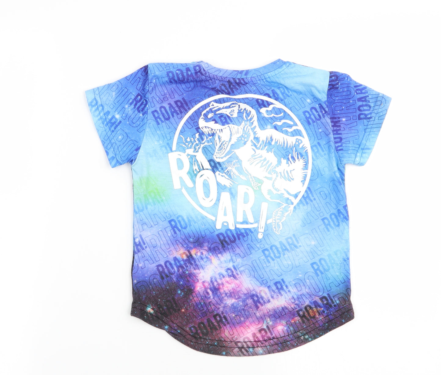 Primark Boys Multicoloured Geometric  Basic T-Shirt Size 2-3 Years