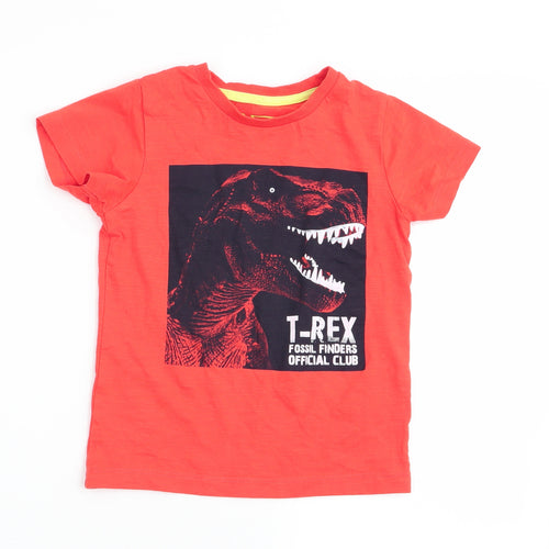 Matalan Boys Orange   Basic T-Shirt Size 4 Years