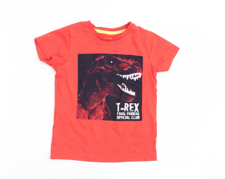 Matalan Boys Orange   Basic T-Shirt Size 4 Years