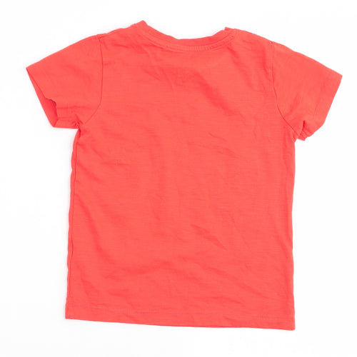 Matalan Boys Orange   Basic T-Shirt Size 4 Years