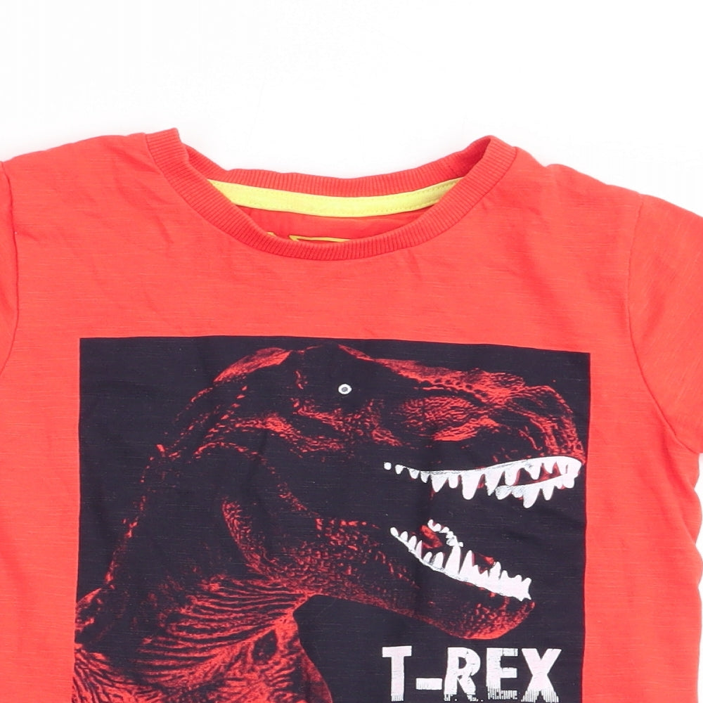 Matalan Boys Orange   Basic T-Shirt Size 4 Years