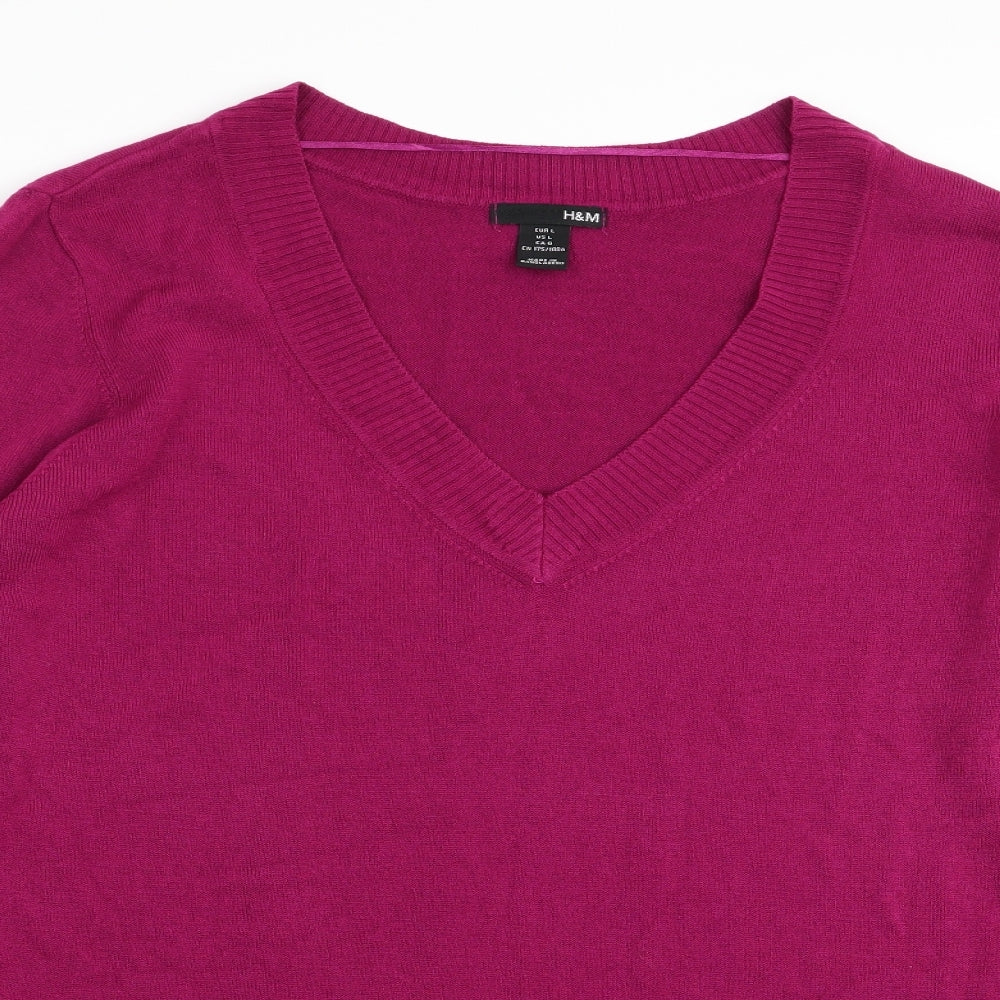 H&M Womens Purple   Pullover Jumper Size 16