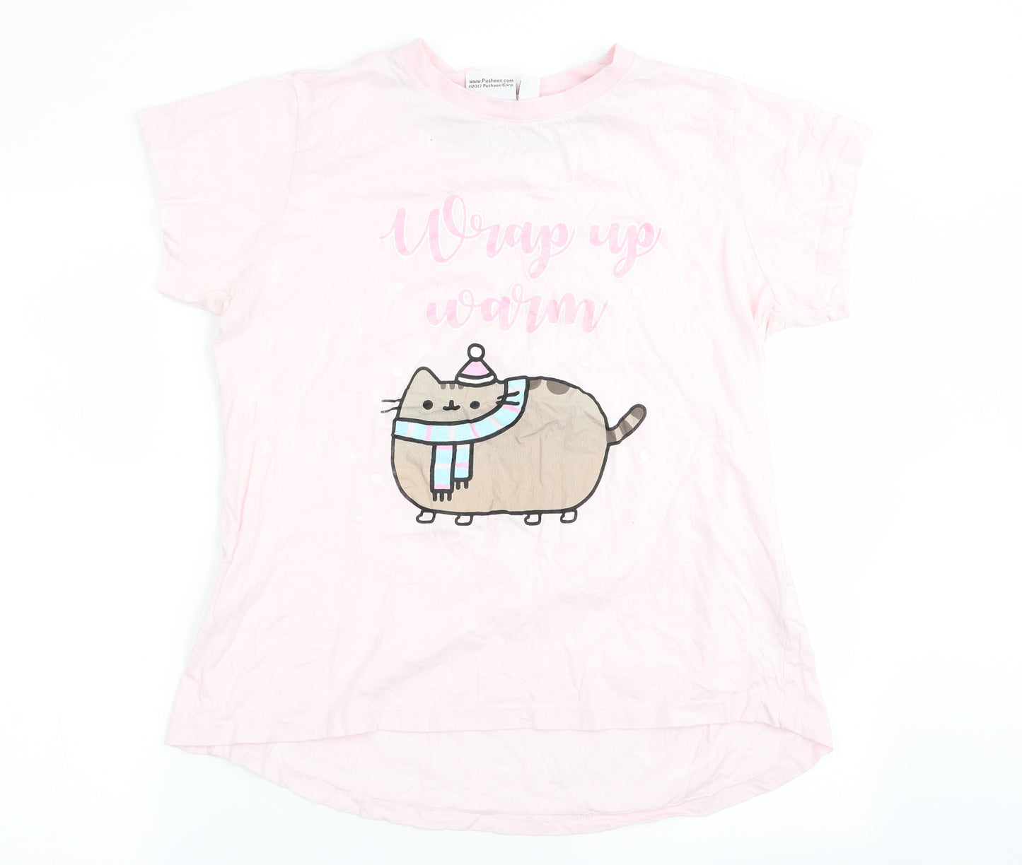 love to lounge Womens Pink Solid  Top Pyjama Top Size 14