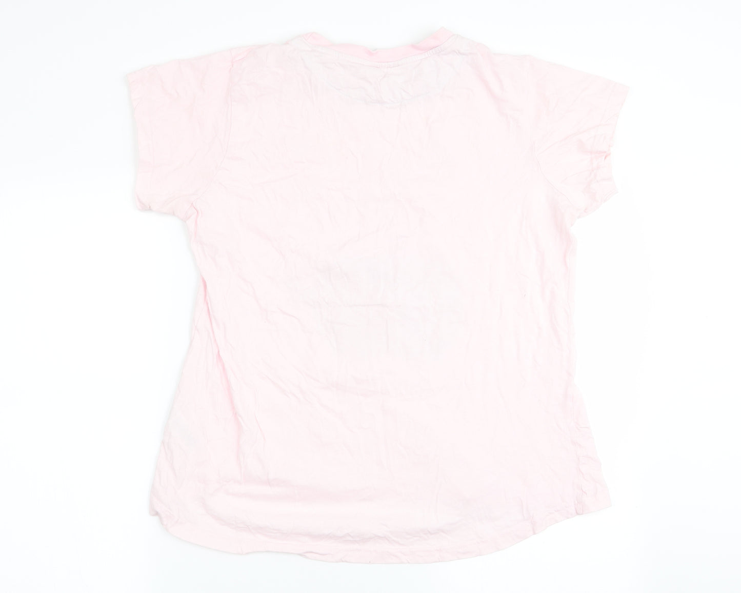 love to lounge Womens Pink Solid  Top Pyjama Top Size 14