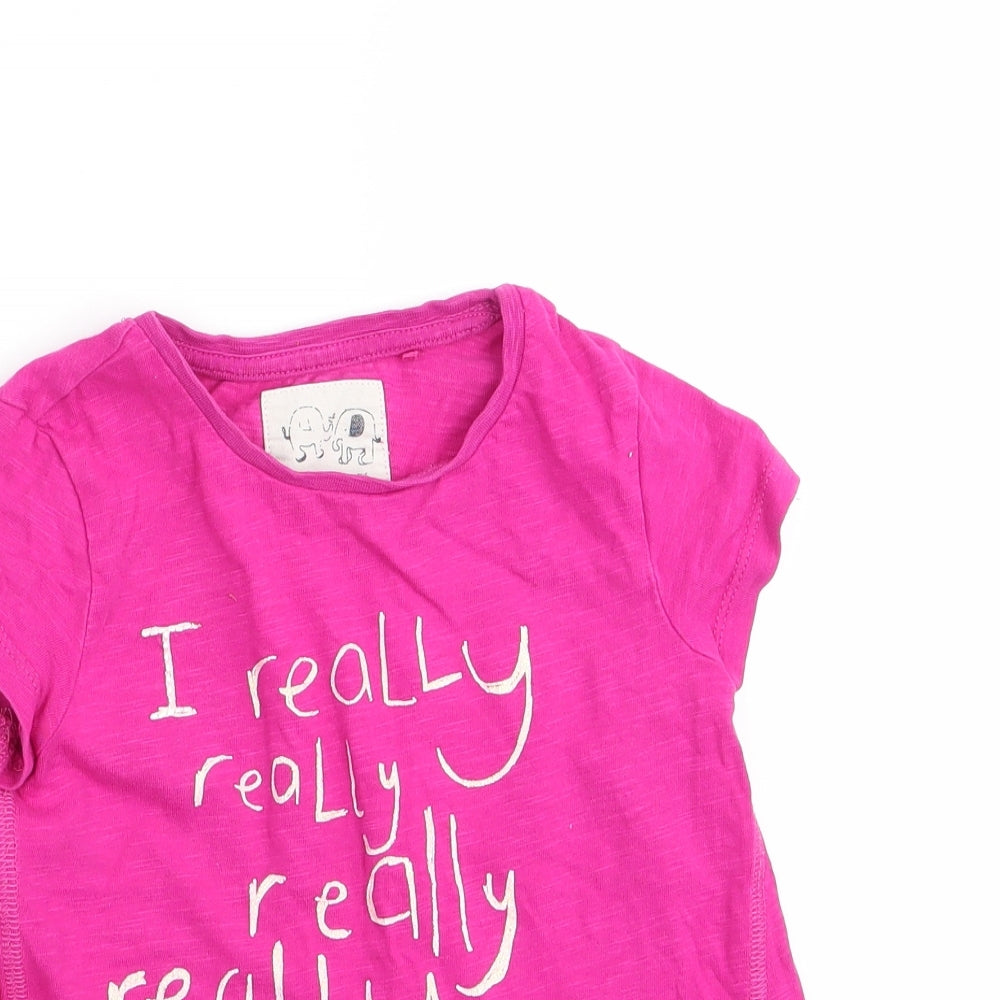 NEXT Girls Pink   Basic T-Shirt Size 2-3 Years