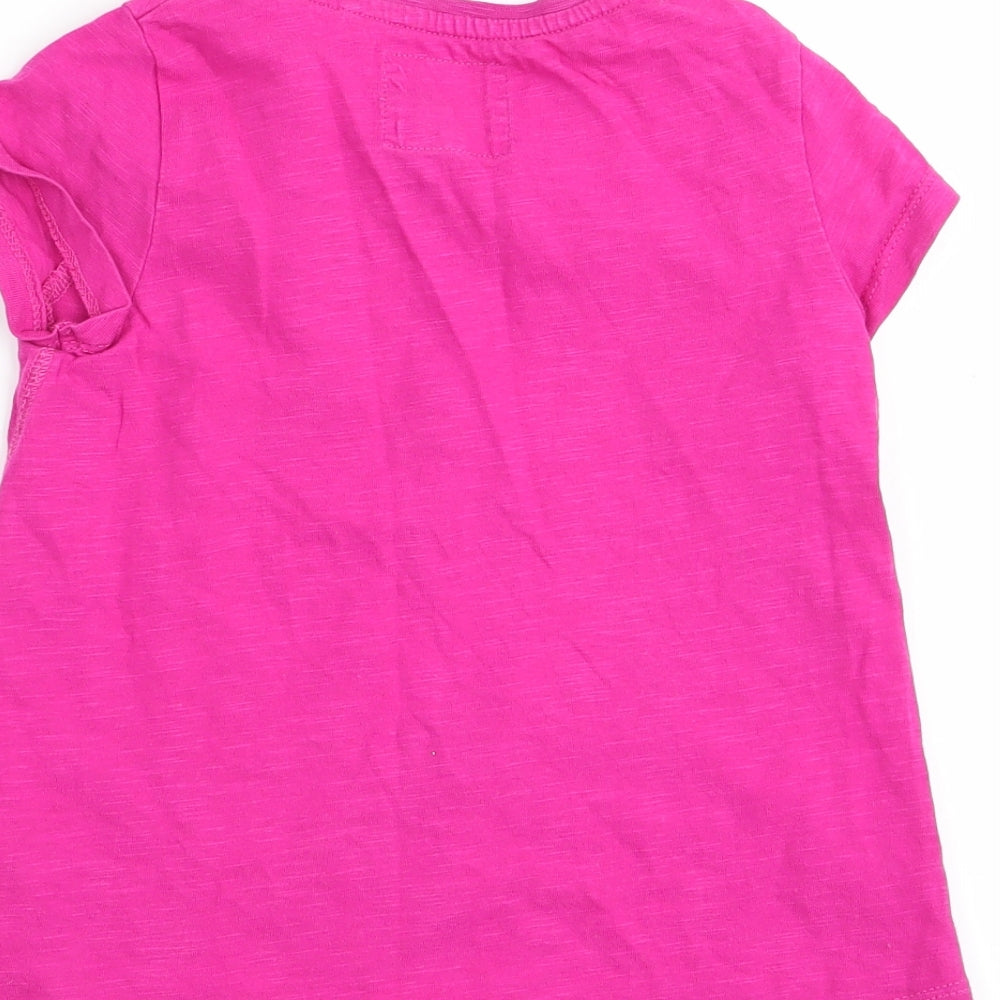 NEXT Girls Pink   Basic T-Shirt Size 2-3 Years