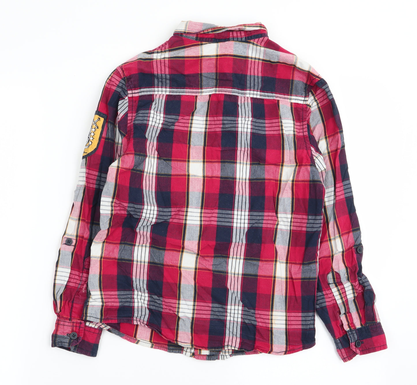 F&F Boys Multicoloured Check  Basic Button-Up Size 9-10 Years