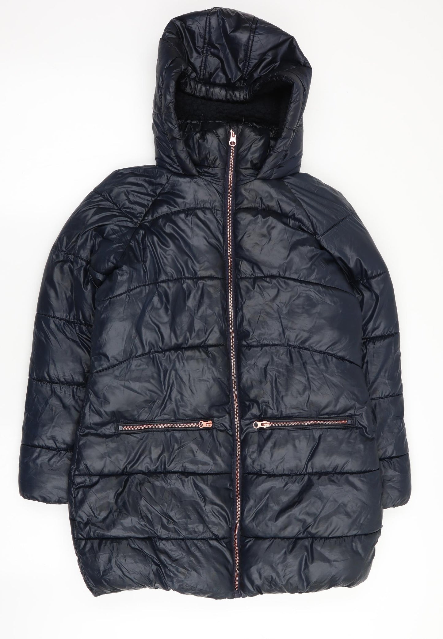 NEXT Girls Blue   Puffer Jacket Coat Size 12 Years