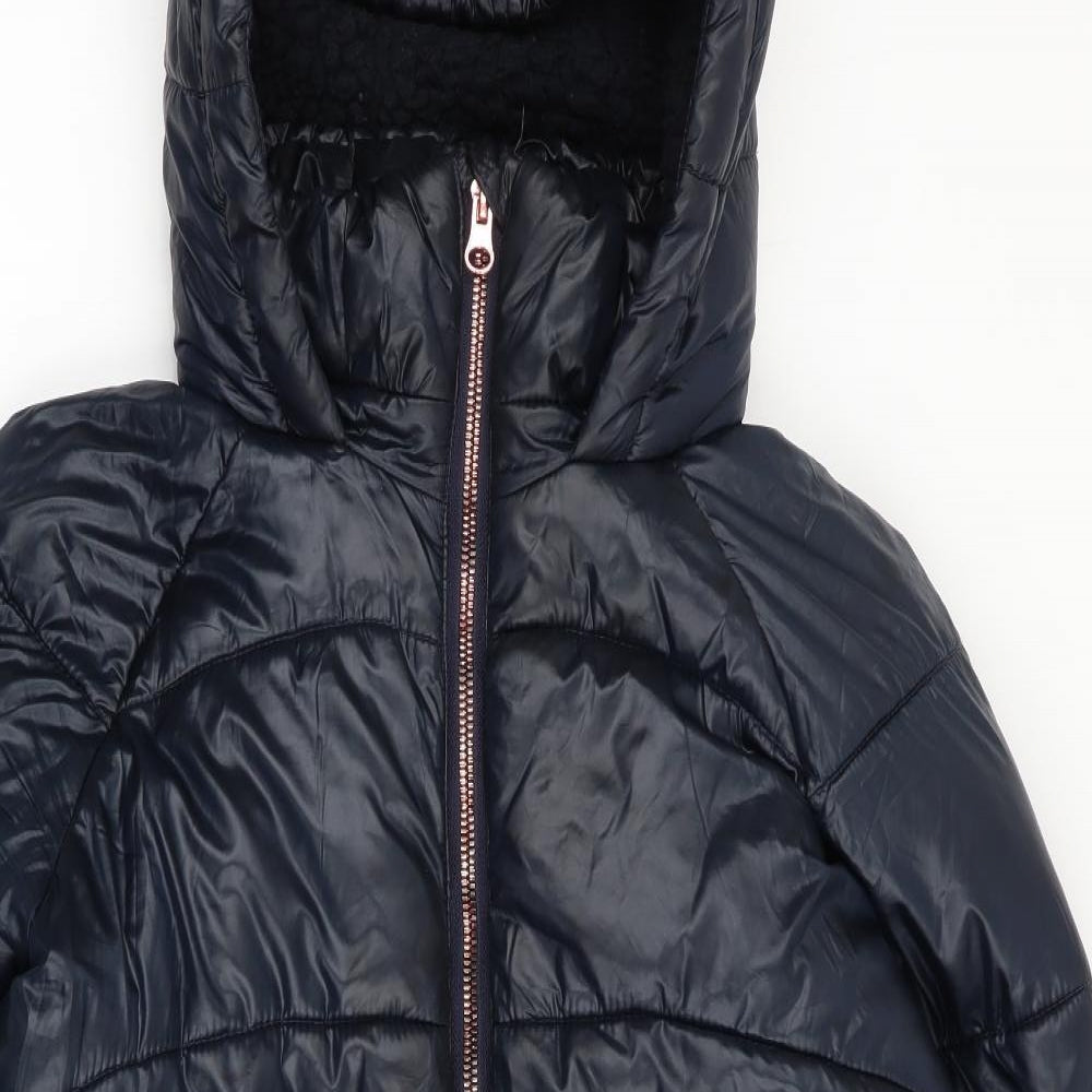 NEXT Girls Blue   Puffer Jacket Coat Size 12 Years