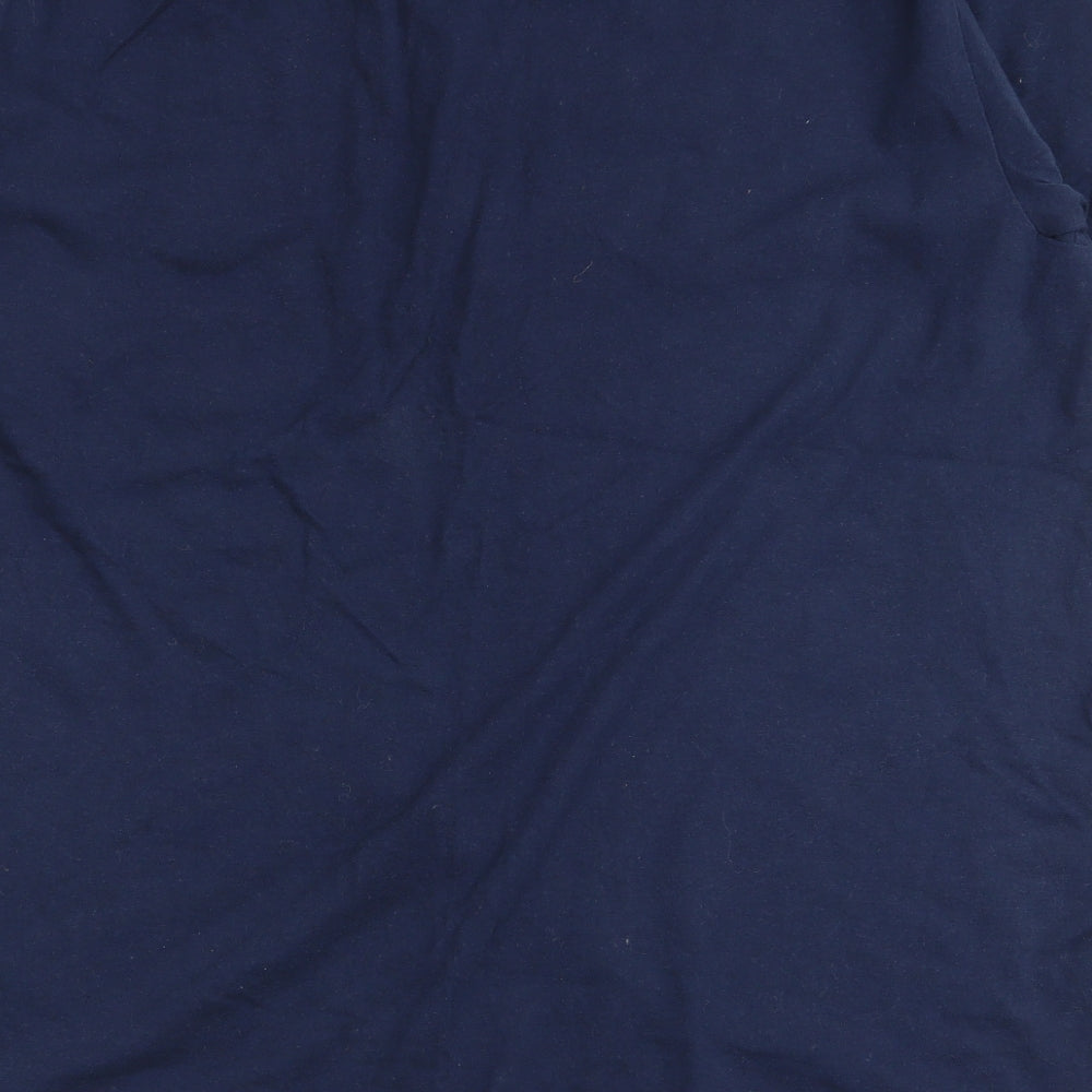 Gildan Mens Blue    T-Shirt Size L