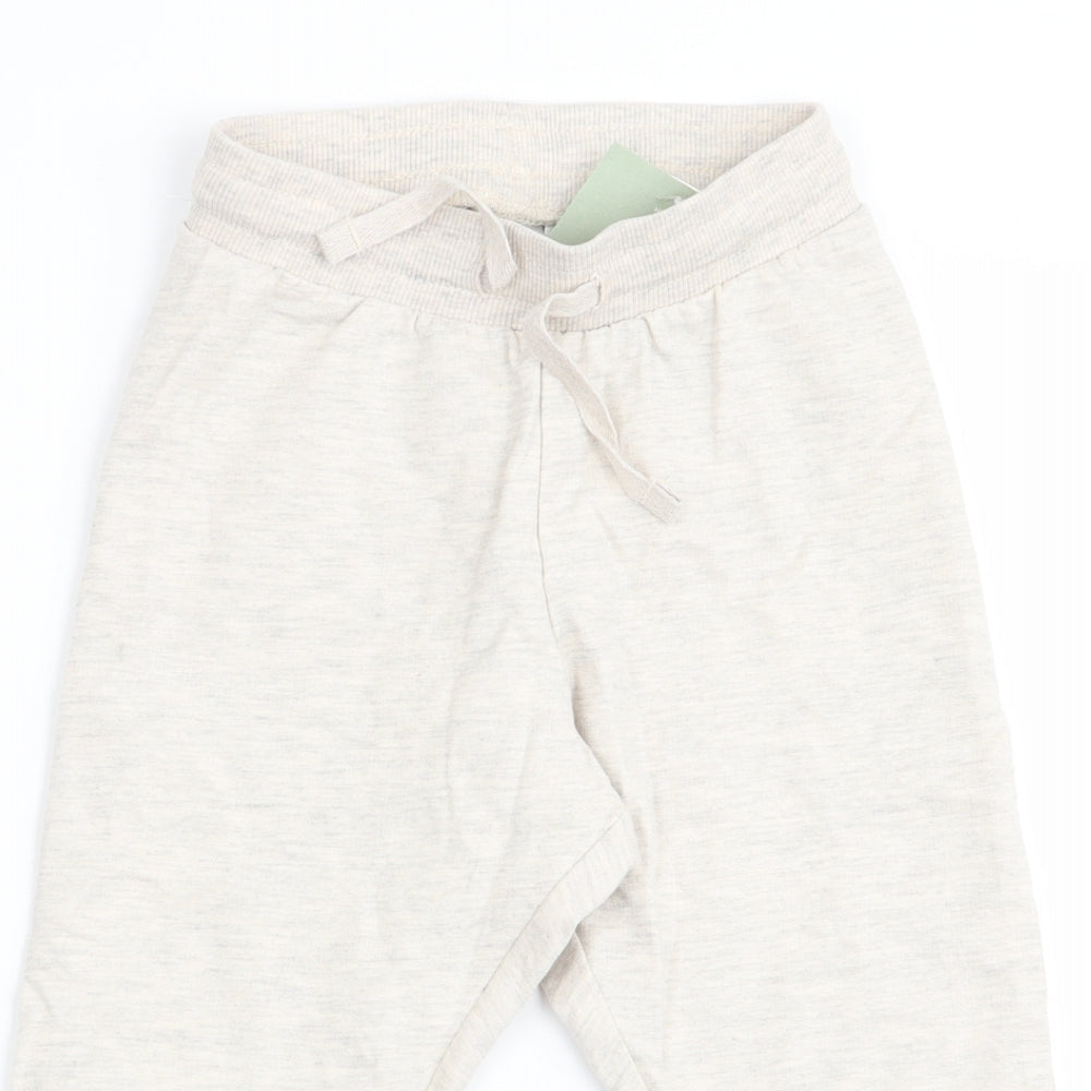 H&M Girls Beige   Jogger Trousers Size 2 Years
