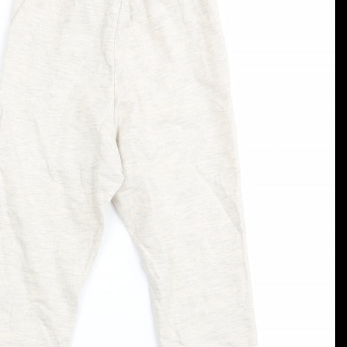 H&M Girls Beige   Jogger Trousers Size 2 Years