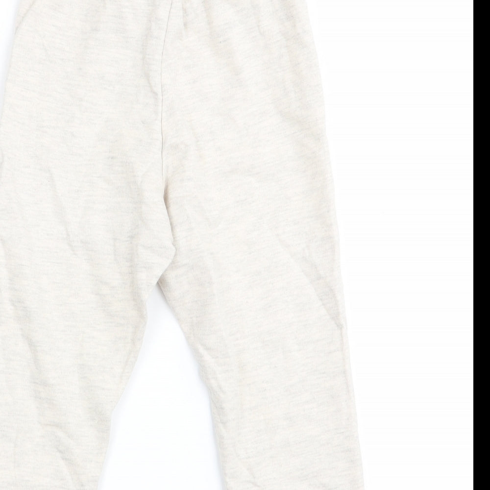 H&M Girls Beige   Jogger Trousers Size 2 Years