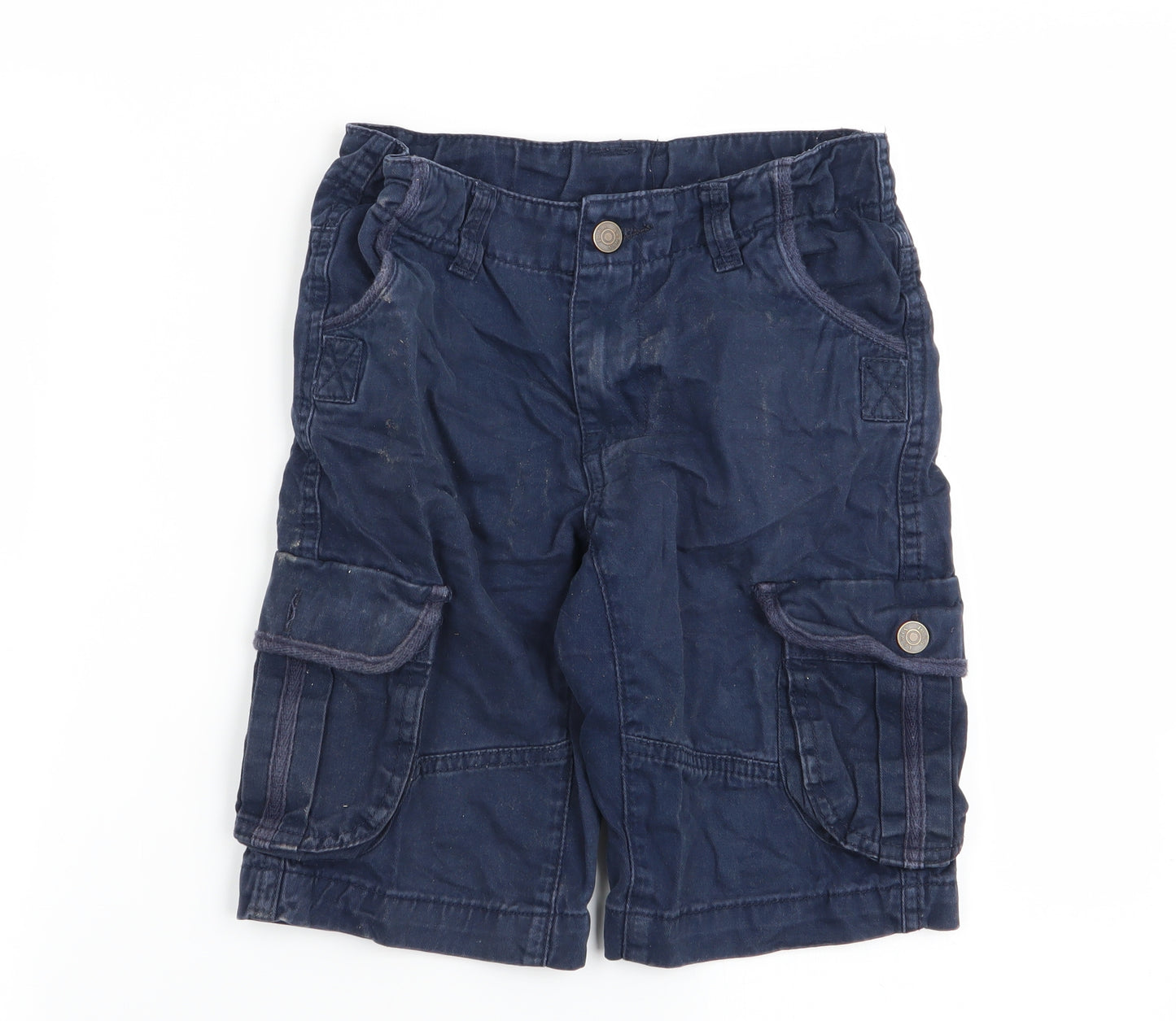 John Lewis Boys Blue   Cargo Shorts Size 9 Years