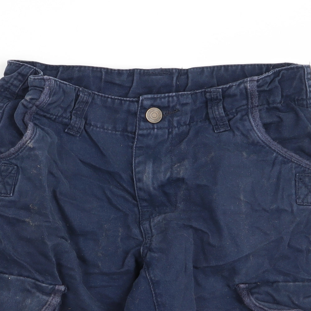 John Lewis Boys Blue   Cargo Shorts Size 9 Years