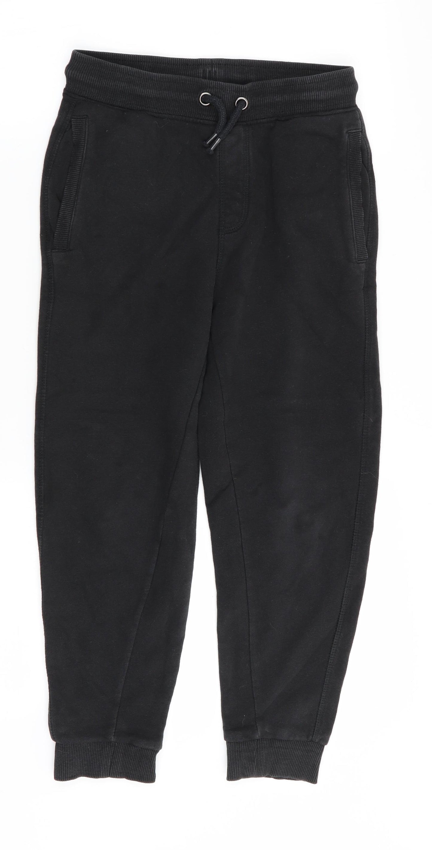 Nutmeg Boys Black   Jogger Trousers Size 7-8 Years